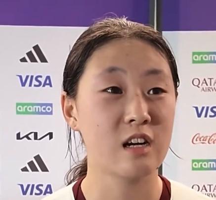 U17女足赵嘉怡：赢美国队非常高兴，马晓旭指导很相信我们